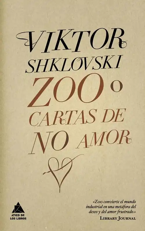 Zoo o cartas de no amor Últimas Unidades